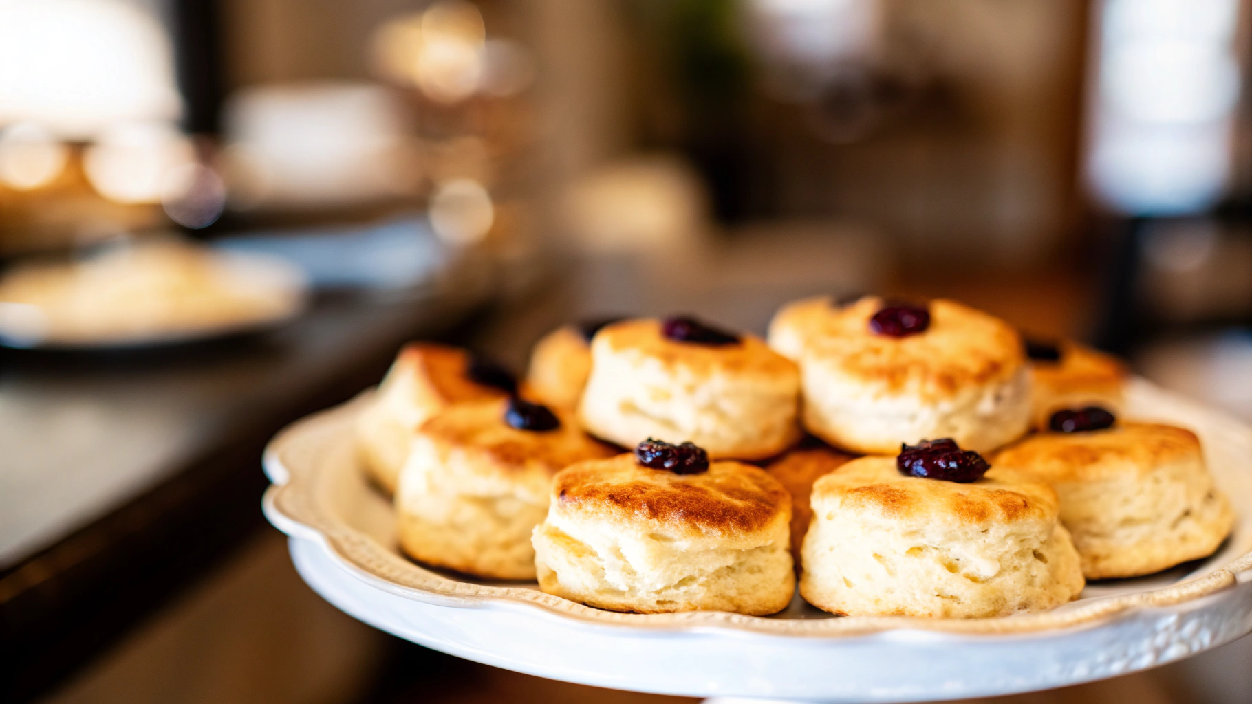 "A perfectly baked scone with common Master Scones Recipe FAQs displayed, addressing storage, moisture, and preparation tips."

