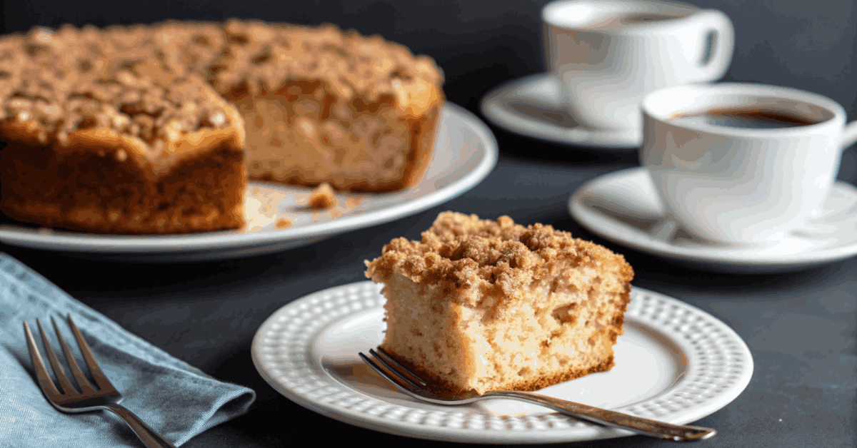 A historical timeline of coffee cake, from European origins to its modern-day popularity.