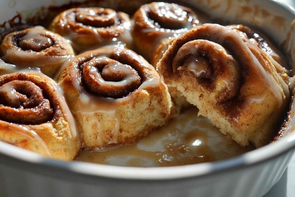 Single Chai Cinnamon Roll on a Plate