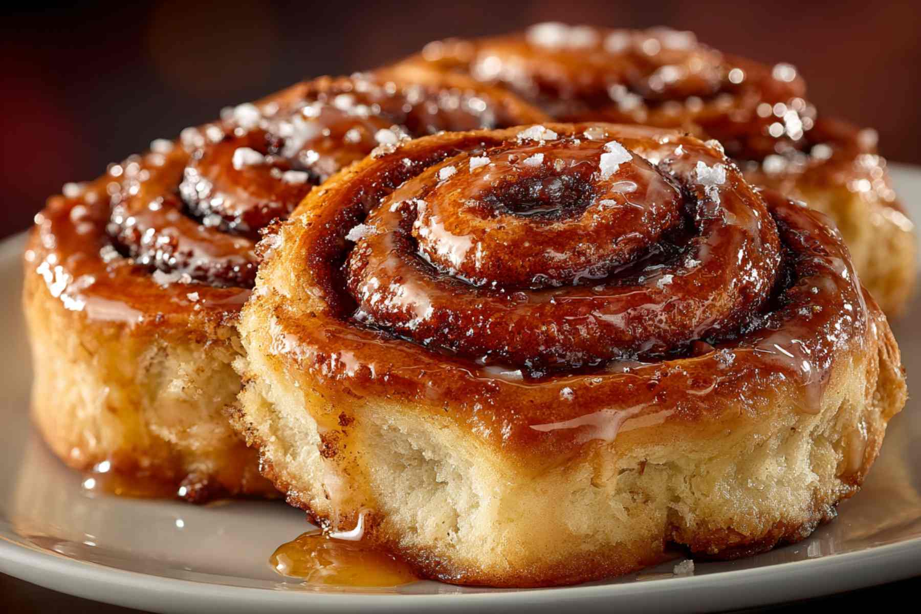 Rolled dough with chai spice filling for chai cinnamon rolls