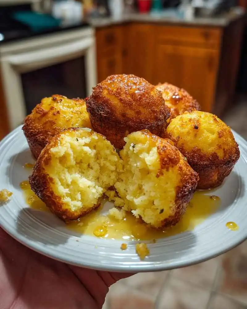 Honey Butter Cornbread Poppers