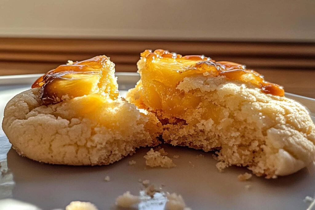 Pineapple Upside Down Sugar Cookies