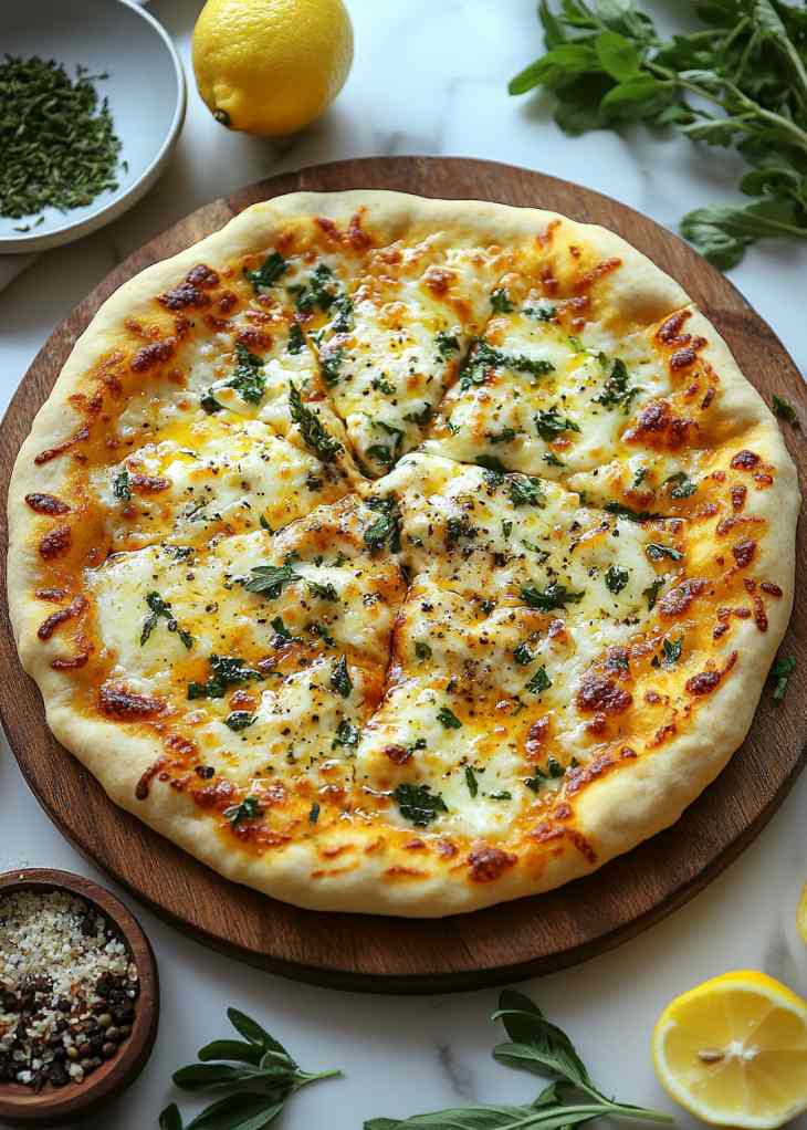 Homemade pizza dough easy recipe rising in bowl with plastic wrap