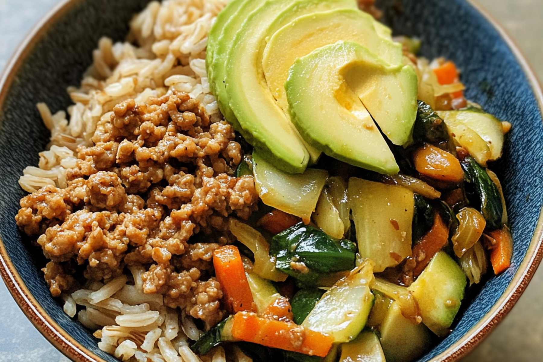 Close-Up of Healthy Ground Chicken Texture