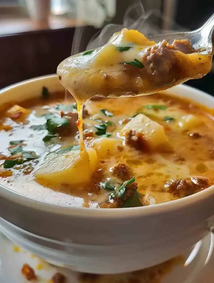 Classic Ground Beef Potato Soup