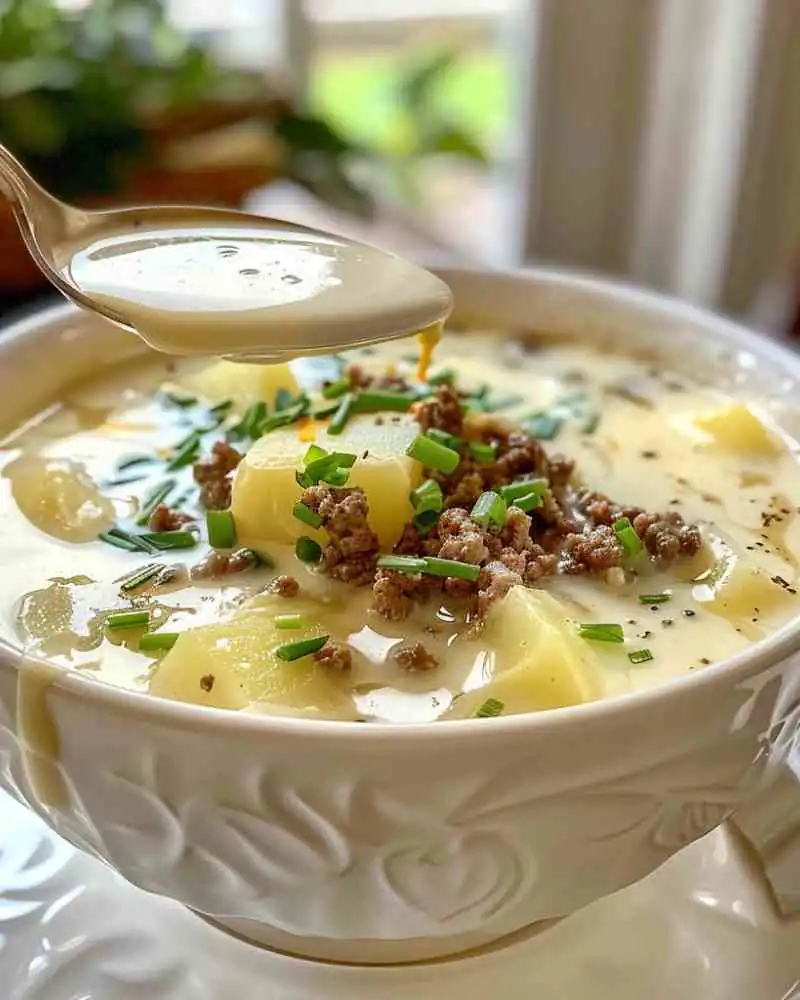 Classic Ground Beef Potato Soup (1)