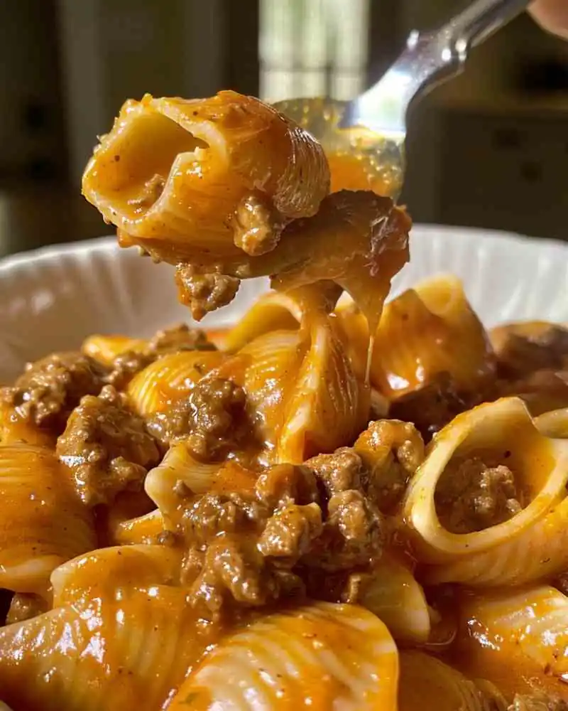 Creamy Beef and Shells (2)