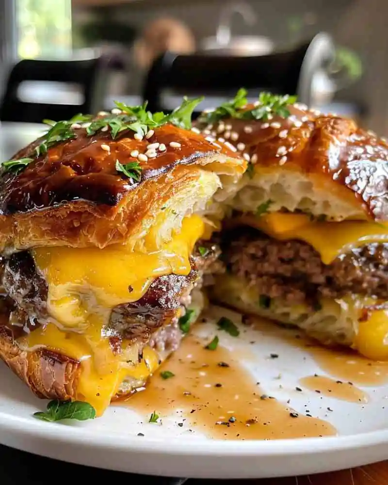 Croissant Smash Burgers (2)