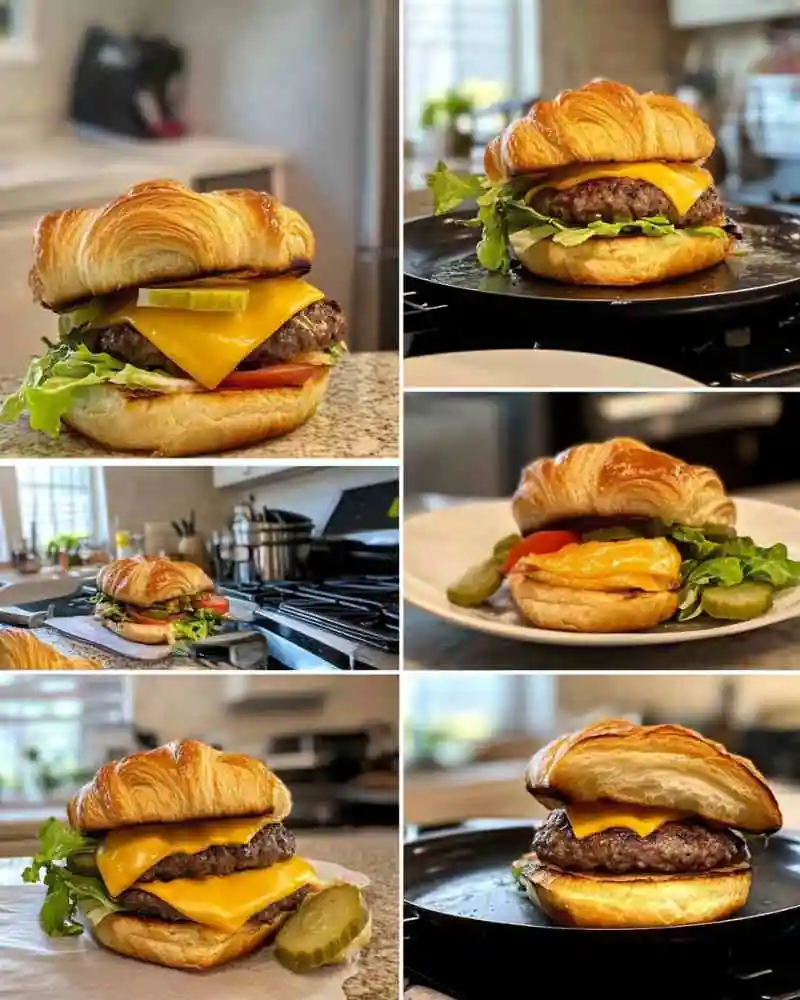 Croissant Smash Burgers (3)
