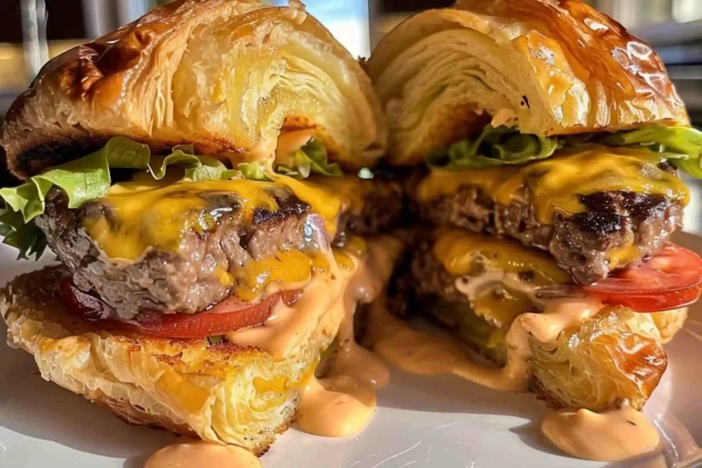 Croissant Smash Burgers (4)