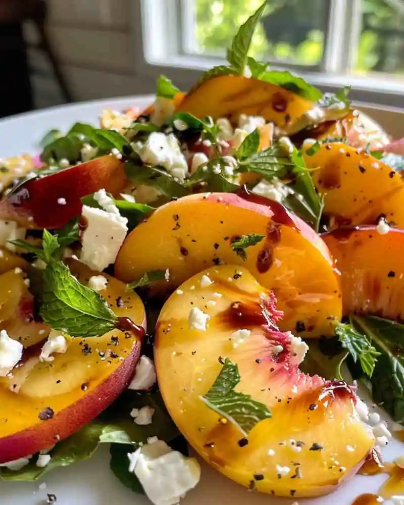 Refreshing Summer Peach Salad Recipe (1)