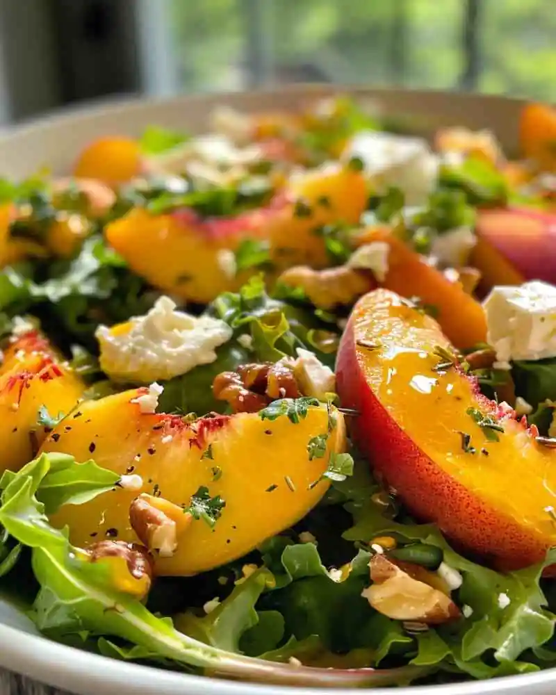 Refreshing Summer Peach Salad Recipe (2)