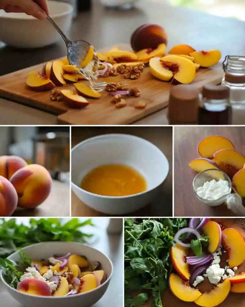 Refreshing Summer Peach Salad Recipe (2)