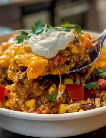 Slow Cooker Taco Casserole