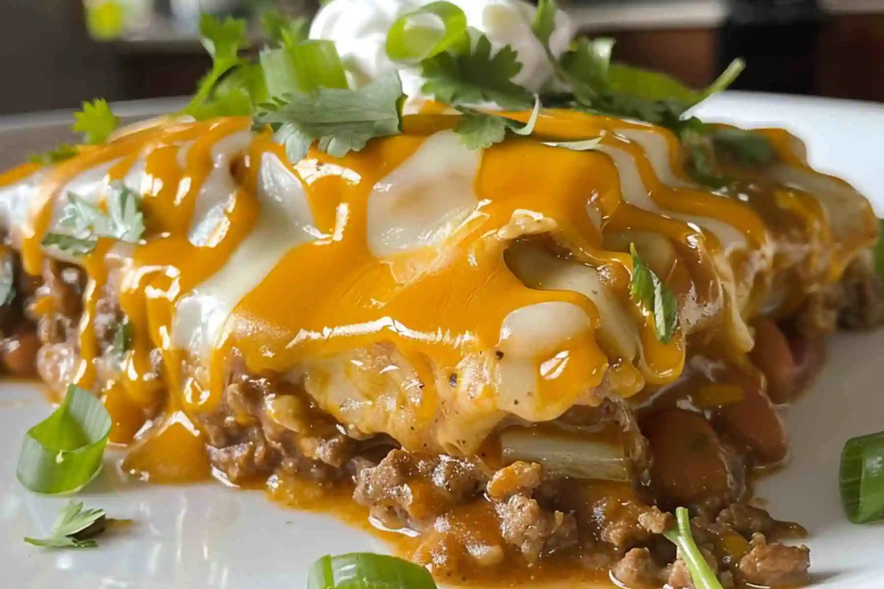 Slow Cooker Taco Casserole