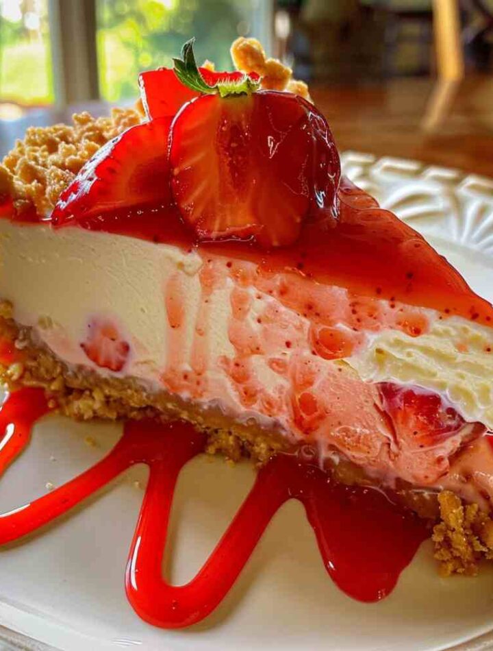 Strawberry Crunch Cheesecake