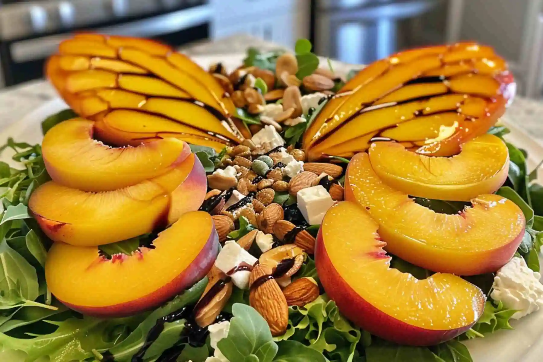Refreshing Summer Peach Salad Recipe (2)