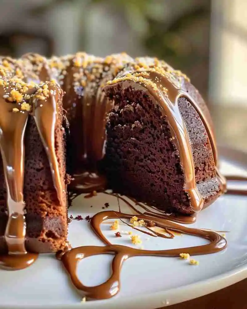 chocolate bundt cake with cake mix boxes