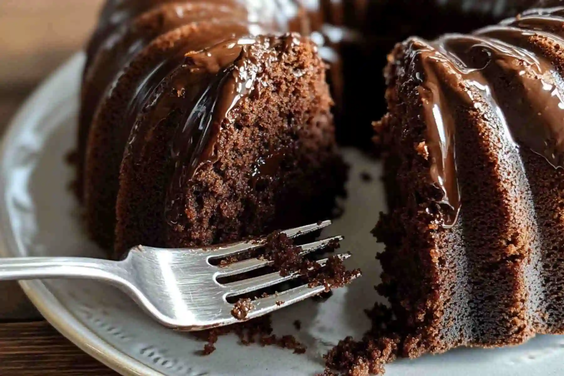 chocolate bundt cake with cake mix boxes