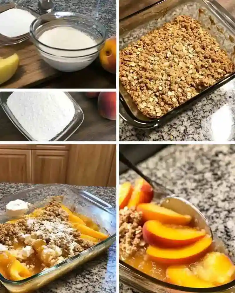 peach crisp with canned peaches (3)
