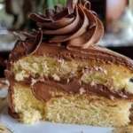 Yellow Cake with Chocolate Frosting
