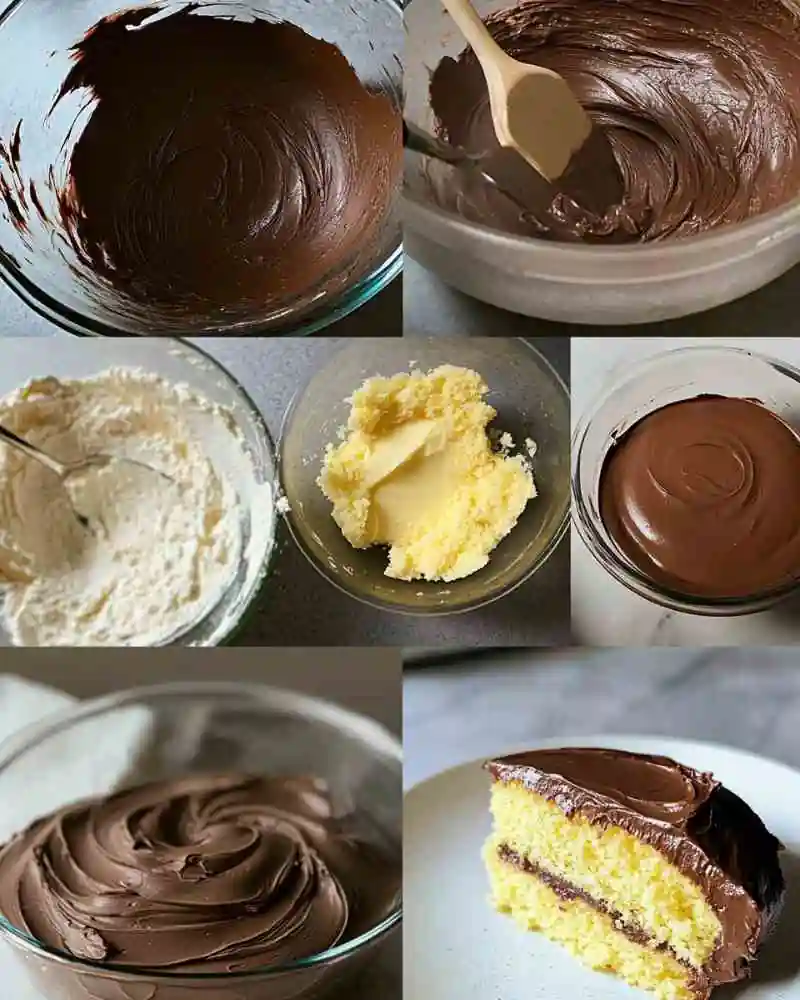 yellow cake with chocolate frosting (2)